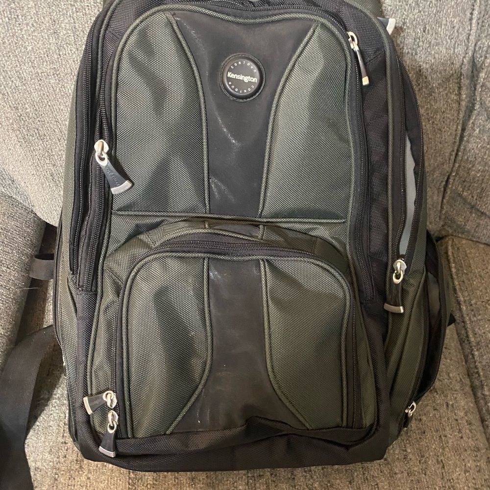 COPY - Kensington Contour Backpack Computer Bag Fits Laptops Black 19.5x15.75x9…